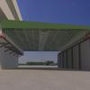 Toldo Deslizante Retráctil Móvil para Grandes Fábricas Exteriores, Almacenes, Canchas de Baloncesto y Canchas de Tenis; Tienda de Actividades con Toldo Retráctil para Sol y Lluvia