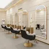 Barbearia Celebridade da Internet Espelho Parede Espelho de Cabeleireiro Lado Único Espelho Iluminado Parede Salão de Cabeleireiro Espelho LED Especial Inteligente