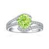 Anillo de plata de ley S925 con incrustaciones de diamantes de alto carbono, con diseño de flor de hielo y circonita cúbica, ideal para damas, con gran oferta de comercio exterior de Tonglin.