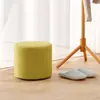 Taburete redondo de tela creativo y lindo, taburete pequeño, celebridad de internet, estilo ins, sala de estar nórdica, taburete suave, hogar, moderno, simple, taburete bajo