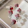 Celebridad en línea joyería para uñas mariposa Camelia ángulo recto pila Diamante Maillard Perla aleación accesorios para uñas Flor Diamante Bola