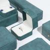 Caja de joyería octogonal de alta calidad, caja para anillos, collares, aretes, pulseras, caja de joyería de PU, caja para anillos al por mayor