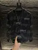Sudadera de terciopelo con estampado de letras, manga larga, otoño e invierno, con lentejuelas rasgadas, 2025, Lujo accesible, Moderna y versátil para hombre de alta gama