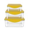 Caja de Conservación Rectangular PET de Alta Transparencia Caja de Almacenamiento Sellada para Comida, Verduras y Frutas de Cocina Caja Congeladora Le Buckle