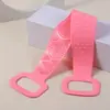 Toalla de baño de silicona al por mayor del fabricante, tira larga, potente exfoliante de espalda para hombres y mujeres, removedor de piel muerta, toalla de baño de doble cara, cepillo para la ducha
