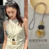 Colar Retrátil com Laço Prateado para Mulheres, Estilo Simples e Cool, Acessórios Longos Doces, Corrente para Clavícula Estilo Coreano Novo Produto