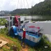 Barco de salvamento de basura de tres cadenas a gran escala Limpieza de basura superficial Recolección Cosecha y trituración de plantas acuáticas Transporte