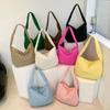 Otoño e Invierno 2024 Nuevo Bolso de Hombro para Mujer con Pliegues de Nube Casual de Gran Capacidad Bolso de Algodón Bolso Cruzado Bolso para Desplazamiento