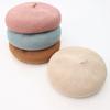 Chapéus de Moda Coreana Novos de Verão para Mulheres Atacado Ajustável Tridimensional Cor Sólida Tricô Fino Linho Boina