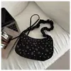 Bolso de Hombro con Estampado de Lazo de Amor Coreano para Mujer, Bolso Tote de Gran Capacidad, Bolso de Viaje, Bolso de Compras
