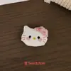 Broche de Pelúcia de Gato Desenho Animado Fofo, Acessórios de Tecido Desenho Animado, Pingente de Grampo de Cabelo DIY, Acessórios Decorativos Fofos