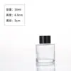 Botella Cilíndrica Transfronteriza de Aromaterapia, Botella Vacía de Vidrio, Alto Valor Estético 50ml Botella de Fragancia de Aceite Esencial, Botella de Perfume Decorativa de Vidrio
