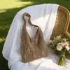 Bolso de Mano de Paja Tejido a Mano para Mujer 2026 Nuevo Estilo Bolso Versátil de Primavera y Verano Bolso de Hombro de Playa para Mujer