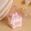 2025 Nueva Caja de Dulces Europea para Boda Compromiso, Caja Portátil para Empaque de Dulces de Boda, Caja de Papel Creativa para Regalo