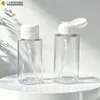 Botella de plástico PET transparente para desmaquillante 300ml botella dispensadora de tónico cosmético removedor de esmalte de uñas botella de plástico con dispensador venta al por mayor