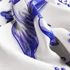 Lenço de Seda Personalizado para Mãe, Xale de Seda de Amora, Lenço de Chiffon para Feriado, Pode Ser Personalizado com Desenhos e Amostras
