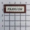 Directo de fábrica cuero sencillo doble capa letra tejida línea de coche RDPB zapatos de letra, ropa, sombrero, etiqueta decorativa para equipaje