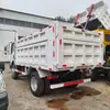 Reboque Basculante Usado de Eixo Único e 4 Rodas Caminhão Basculante Leve para Engenharia Transporte de Areia e Brita Veículo de Engenharia para o Exterior