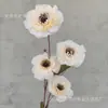 Flores Artificiales: Peonía de Mil Capas de 4 Cabezas, Loto, Peonía, Peonía, Loto, Grulla, Flores Artificiales para Salón de Bodas, Flores de Peonía de Mil Capas
