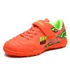 Nuevas zapatillas de fútbol para niños y niñas TF, zapatillas de entrenamiento planas con clavos rotos para estudiantes de primaria y secundaria, zapatillas deportivas de césped artificial