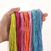 Banda elástica redonda de 0.8-2.0 mm, cordón elástico de látex colorido para joyería, manualidades hechas a mano y pulseras