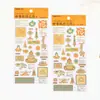 Tipetoys Estilo Chinês Guka Série Dunhuang Teto de Algas Estilo E Dourado Adesivo de Hot Stamping Padrão em Relevo Pintado Teto de Algas