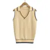 Colete de Tricô com Lapela Tendência para Mulheres 2026 Novo Estilo Estilo College Outerwear Coreano Top Versátil
