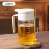 Nuevo Estilo Olla de Aceite de Vidrio con Escala, Sin Goteo de Aceite, Sin Pegado de Aceite, Botella de Aceite Antifugas de Gran Capacidad para el Hogar, Botella de Condimento para Cocina