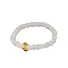 Pulsera de Moda Círculo Corredor de Jade Blanco, Pulsera Sencilla, Mismo Estilo Regalo para Hombres y Mujeres Parejas