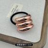 Anillo para el cabello de metal, cuerda para el cabello, adorno simple para la cabeza, viento frío, anillo para el cabello de cola de caballo, sentido alto, cuerda para el cabello de aleación sin costuras, venta al por mayor