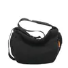 Nuevo Estilo Otoño Nicho Color Sólido Estilo Perezoso Bolso Dumpling para Mujer Multiusos Ligero para Viajes Diarios Bolso Cruzado