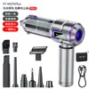 Aspirador de Pó para Carro Motor Sem Escovas Display LCD Aspirador de Pó Potente Portátil Sucção e Sopro Integrado Soprador Transfronteiriço