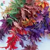 Ramas Simuladas de Venta Caliente Transfronteriza, Hojas de Arce Rojas, Accesorios de Plástico para Decoración del Hogar, Flores Artificiales, Paisajismo de Ingeniería al por Mayor, Flores de Seda