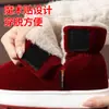 Pantuflas de felpa de algodón europeas para hombre y mujer, pantuflas de algodón cerradas para interior, pantuflas de felpa con suela gruesa para abuelos, zapatos de comercio exterior