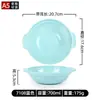 Cazuela de Melamina Imitación Porcelana con Dos Asas para Pollo Estofado, Fideos Picantes y Hot Pot, Cazuela Comercial Colorida, Tazón de Plástico Anti-Caída y Anti-Quemaduras