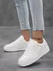 Zapatillas Blancas Clásicas, Zapatillas Versátiles y Cómodas, Zapatos de Mujer Transpirables para Verano con Suela Suave