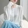 Cárdigan casual de punto trenzado para mujer, chaqueta fina de corte holgado, suéter de lana de terciopelo de alta gama, suéter de jacquard