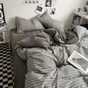 Conjunto de quatro peças de algodão lavado, veludo de leite, quente, amigo da pele, flanela, mais veludo, roupa de cama quente, vendas diretas de comércio exterior transfronteiriço, atacado