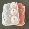 Suministro de fábrica de molde de silicona para hockey sobre hielo, bricolaje, cubo de hielo de silicona para cocina, herramienta casera para cubitos de hielo redondos, disponible al por mayor.