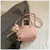 Bolsa de Ombro Única Estilosa Versão Coreana Grande Capacidade Feminina Chegada Nova Primavera 2026 Cor Sólida Chique Tendência Retrô Fofa de Axila