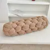 Almofada de Lançar Nó Torcido Tecida à Mão Transfronteiriça Simples para Casa Sala de Estar Sofá Quarto Decoração de Pousada Customização de Fábrica