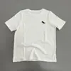 Camiseta Lisa Delicada de Manga Curta para Mulheres, Gola Redonda Soltinha, Logo de Pônei com Franja Bordada, Top Simples e Versátil de Primavera Novo
