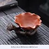 Novo Filtro de Chá Criativo Estilo Chinês Folha de Lótus de Argila Roxa para Uso Doméstico Filtro de Folhas de Chá Filtro de Chá Ferramenta para Cerimônia do Chá