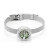 Pulsera de Aromaterapia Pulsera Hebilla para Aceite Esencial Hebilla de Acero de Titanio Reloj Ajustable con Pulsera Árbol de la Vida Fábrica Outlet