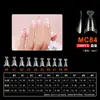 Arte de Uñas Arte de Uñas Ultra-delgado Sin Rastro Uso Extensión de Uñas Sin Limar Transparente Semimate Pegatina Completa Medio Pegatina Parche para Uñas