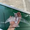 Decoración colgante de colibrí de acrílico para bodas, pájaro de cristal transparente para techos de hogar y hotel