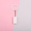 Llavero Creativo Lindo Colorido de Bloques de Construcción Acrílicos Anillo Cadena Colgante Pequeño Regalo Bolso de Estudiante Accesorios de Ropa Corea