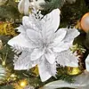 Pó de Ouro Transfronteiriço Flores de Natal Decorações de Árvore de Natal Acessórios Flores Artificiais de Natal Atacado Palavras-Chave Quentes Transfronteiriças Fba