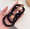 Elástico de Cabelo de Alta Elasticidade para Coque Feminino, Durável e Simples, Faixa de Cabelo em Formato de Urso, Novo Estilo 2026 Anel de Cabelo