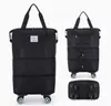 Bolsa de Viaje de Capacidad Extra Grande con Ruedas Universales, Expandible, Impermeable, Separación Seca y Húmeda, Bolsa de Equipaje para Gimnasio, Unisex
